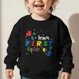 Back To School Autism Puzzle Pieces Autistic First Grade ASD Graphic Toddler Sweatshirt