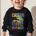 Back To School Boy Dinosaur I'm Ready To Crush First Grade Graphic Toddler Sweatshirt Back To School Boy Dinosaur I'm Ready To Crush First Grade Graphic Toddler Sweatshirt