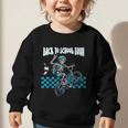 Back To School Bruh Boy Skeleton Riding On a BMX Bike Graphic Toddler Sweatshirt