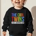 Back To School Cool Twins Just Showed Up Kid Boy Teen Twin Graphic Toddler Sweatshirt Back To School Cool Twins Just Showed Up Kid Boy Teen Twin Graphic Toddler Sweatshirt