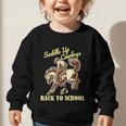 Back To School Cowboy Rodeo Country Western Saddle Up Boys Graphic Toddler Sweatshirt