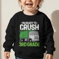 Back To School First Day Of 3rd Grade Garbage Truck Boys Graphic Toddler Sweatshirt