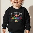 Back To School My First Day Of Kindergarten Boy Girl Graphic Toddler Sweatshirt