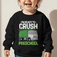 Back To School First Day Of Preschool Garbage Truck Boys Graphic Toddler Sweatshirt
