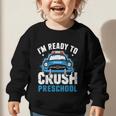 Back To School First Day Of Preschool Police Car Boys Graphic Toddler Sweatshirt