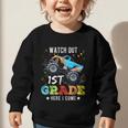 Back To School First Grade Here I Come For Boy Kids Truck Graphic Toddler Sweatshirt