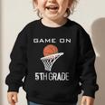 Back To School Game On 5th Grade Basketball Kids Graphic Toddler Sweatshirt