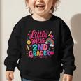 Back To School Little Miss 2nd Grader Rainbow Girl Graphic Toddler Sweatshirt Back To School Little Miss 2nd Grader Rainbow Girl Graphic Toddler Sweatshirt