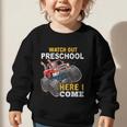 Back To School Preschool Here I Come For Boy Kids Truck Graphic Toddler Sweatshirt Back To School Preschool Here I Come For Boy Kids Truck Graphic Toddler Sweatshirt