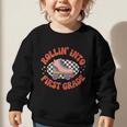 Back To School Rollin Into First Grade Girls Graphic Toddler Sweatshirt