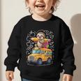 Back To School Sloth School Bus 100 Days Of School Graphic Toddler Sweatshirt Back To School Sloth School Bus 100 Days Of School Graphic Toddler Sweatshirt