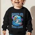 Back To School Third Grade Shark Graphic Toddler Sweatshirt Back To School Third Grade Shark Graphic Toddler Sweatshirt