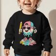 Baseball Drip Ice Cream First Day Back To School Cute Girls Graphic Toddler Sweatshirt Baseball Drip Ice Cream First Day Back To School Cute Girls Graphic Toddler Sweatshirt