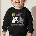 Blast Off Into Kindergarten Back To School Rocket Graphic Toddler Sweatshirt