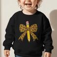 Bow Pencil Leopard First Day Of School Back To School Graphic Toddler Sweatshirt
