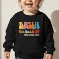 Bruh We Back 5th Grade Vibes Back To School Fifth Grade Graphic Toddler Sweatshirt
