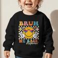 Bruh We Back Sophomore Retro Back To School Boys Girls Kids Graphic Toddler Sweatshirt Bruh We Back Sophomore Retro Back To School Boys Girls Kids Graphic Toddler Sweatshirt