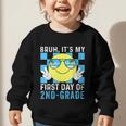 Bruh It's My First Day Of 2nd-Grade Back To School Kids Boys Graphic Toddler Sweatshirt Bruh It's My First Day Of 2nd-Grade Back To School Kids Boys Graphic Toddler Sweatshirt