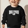 Bulldogs High School Spirit Fan Team Bulldog Back To School Graphic Toddler Sweatshirt