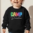Camp Director Counselor Camper Camping Back To School Graphic Toddler Sweatshirt