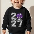 Class Of 2027 Cheer Purple Senior 2027 Back To School Graphic Toddler Sweatshirt Class Of 2027 Cheer Purple Senior 2027 Back To School Graphic Toddler Sweatshirt
