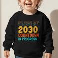 Class Of 2030 Countdown In Progress Fun Back To School Retro Graphic Toddler Sweatshirt Class Of 2030 Countdown In Progress Fun Back To School Retro Graphic Toddler Sweatshirt