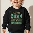 Class Of 2034 Countdown In Progress Fun Back To School Retro Graphic Toddler Sweatshirt Class Of 2034 Countdown In Progress Fun Back To School Retro Graphic Toddler Sweatshirt