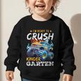 Crush Kindergarten Monster Truck Back To School Boys Graphic Toddler Sweatshirt