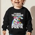 Crush Pre-K Girls Back To School Unicorn First Day Preschool Graphic Toddler Sweatshirt Crush Pre-K Girls Back To School Unicorn First Day Preschool Graphic Toddler Sweatshirt