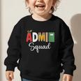 Cute Admin Squad Crew Team Back To School Office Staff Team Graphic Toddler Sweatshirt