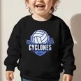 Cyclones Volleyball Back To School Spirit B Graphic Toddler Sweatshirt