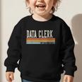 Data Clerk Week Retro Vintage Back To School Day Graphic Toddler Sweatshirt Data Clerk Week Retro Vintage Back To School Day Graphic Toddler Sweatshirt
