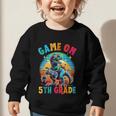 Dinosaur Video Games Back To School 5th Grade Boys Gamer Graphic Toddler Sweatshirt Dinosaur Video Games Back To School 5th Grade Boys Gamer Graphic Toddler Sweatshirt