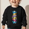 Eagle Colorful Rainbow Back To School Kids Boys Girls Graphic Toddler Sweatshirt