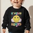 Fifth Grade Squad Smile Retro Back To School 5th Grade Graphic Toddler Sweatshirt Fifth Grade Squad Smile Retro Back To School 5th Grade Graphic Toddler Sweatshirt