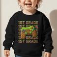 First Day Of 1st Grade Level Begins Back To School Girl Boy Graphic Toddler Sweatshirt First Day Of 1st Grade Level Begins Back To School Girl Boy Graphic Toddler Sweatshirt