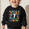 My First Day Of 2nd Grade Back To School 2nd Grade Girls Boy Graphic Toddler Sweatshirt