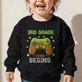 First Day Of 3rd Grade Level Begins Back To School Boy Graphic Toddler Sweatshirt