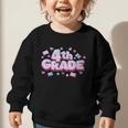 First Day Of 4th Grade Girls Coquette Bow Back To School Graphic Toddler Sweatshirt First Day Of 4th Grade Girls Coquette Bow Back To School Graphic Toddler Sweatshirt