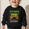 First Day Of 4th Grade Level Begins Back To School Boy Graphic Toddler Sweatshirt First Day Of 4th Grade Level Begins Back To School Boy Graphic Toddler Sweatshirt