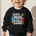 First Day Of 6th Grade Level Unlocked Game Back To School Graphic Toddler Sweatshirt First Day Of 6th Grade Level Unlocked Game Back To School Graphic Toddler Sweatshirt