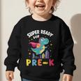 First Day Pre-K Back To School Dinosaur Graphic Toddler Sweatshirt First Day Pre-K Back To School Dinosaur Graphic Toddler Sweatshirt
