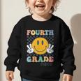 Fourth Grade Vibes Retro Smile Back To School 4th Grade Team Graphic Toddler Sweatshirt Fourth Grade Vibes Retro Smile Back To School 4th Grade Team Graphic Toddler Sweatshirt