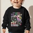 Girls Monster Trucks Ready To Crush Preschool Back To School Graphic Toddler Sweatshirt Girls Monster Trucks Ready To Crush Preschool Back To School Graphic Toddler Sweatshirt