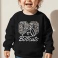 Go Cheer Bobcats High School Spirit Fan Team Back To School Graphic Toddler Sweatshirt