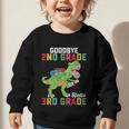 Goodbye 2nd Grade Hello 3rd GradeRex Back To School Graphic Toddler Sweatshirt