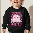Groovy First Grade Dream Team Back To School 1st Grade Squad Graphic Toddler Sweatshirt