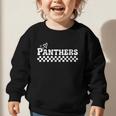 Groovy Panthers High School Spirit Fan Team Back To School Graphic Toddler Sweatshirt