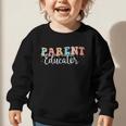 Groovy Parent Educator Back To School Graphic Toddler Sweatshirt Groovy Parent Educator Back To School Graphic Toddler Sweatshirt