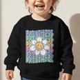 Groovy Preschool Cute Back To School First Day Of Pre K Graphic Toddler Sweatshirt Groovy Preschool Cute Back To School First Day Of Pre K Graphic Toddler Sweatshirt